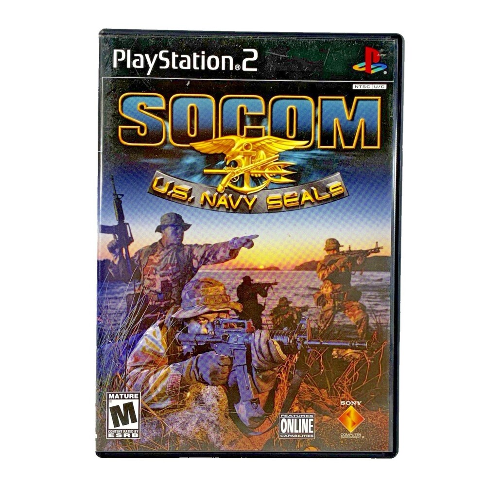SOCOM U.S. Navy Seals PlayStation 2 Black Label Complete with Manual Tested